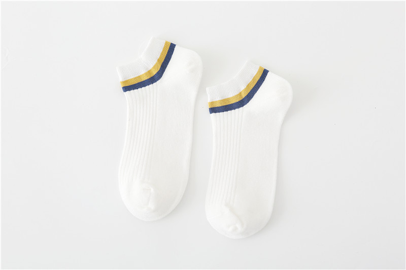 Simple Stripe Socks Female Socks Female  Cotton Socks Pure Cotton Socks Comfortable Short